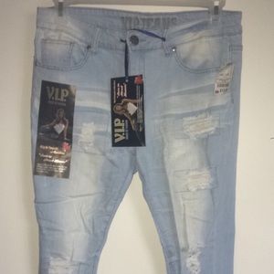 VIP ripped jeans